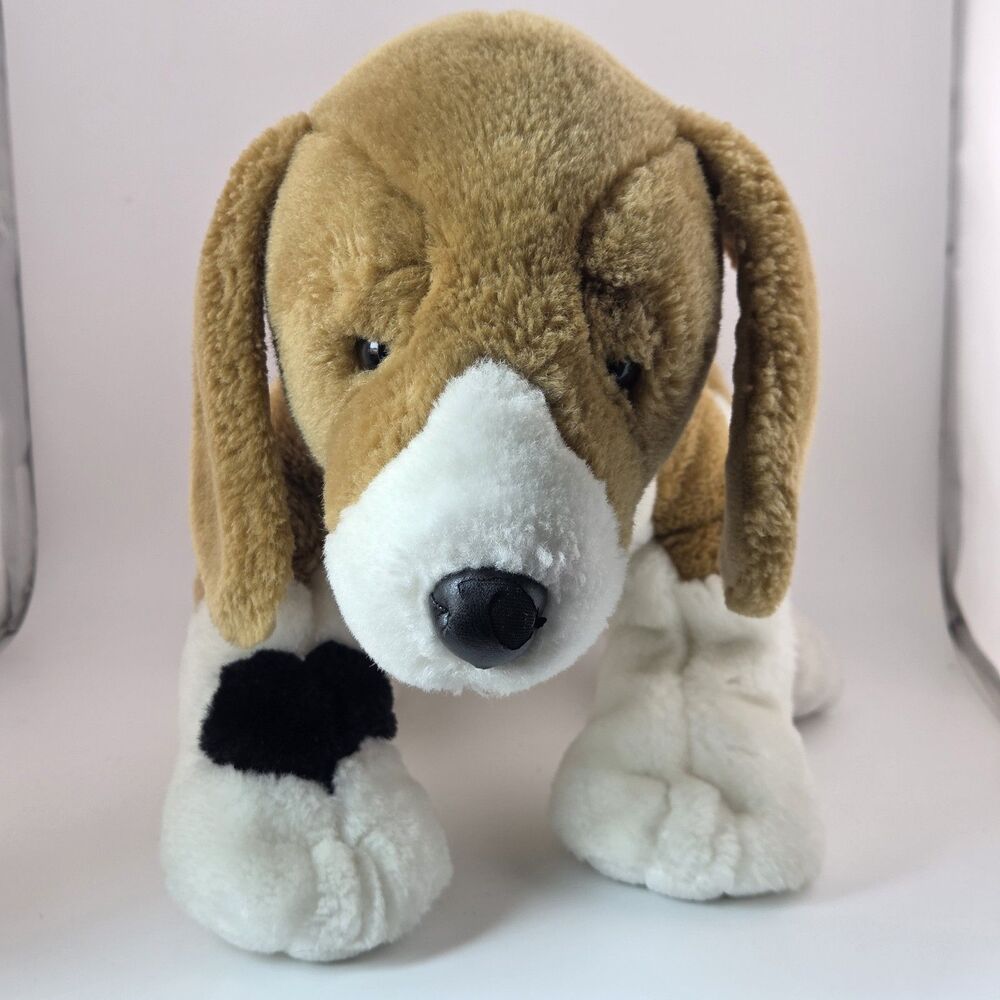 BABW Original Build a Bear Retired Kennel Pal Beagle Plush Dog 18"